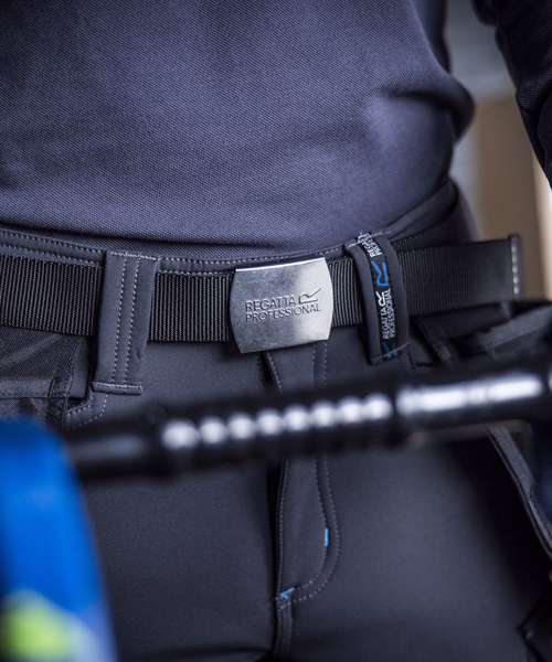 Premium workwear belt with stretch